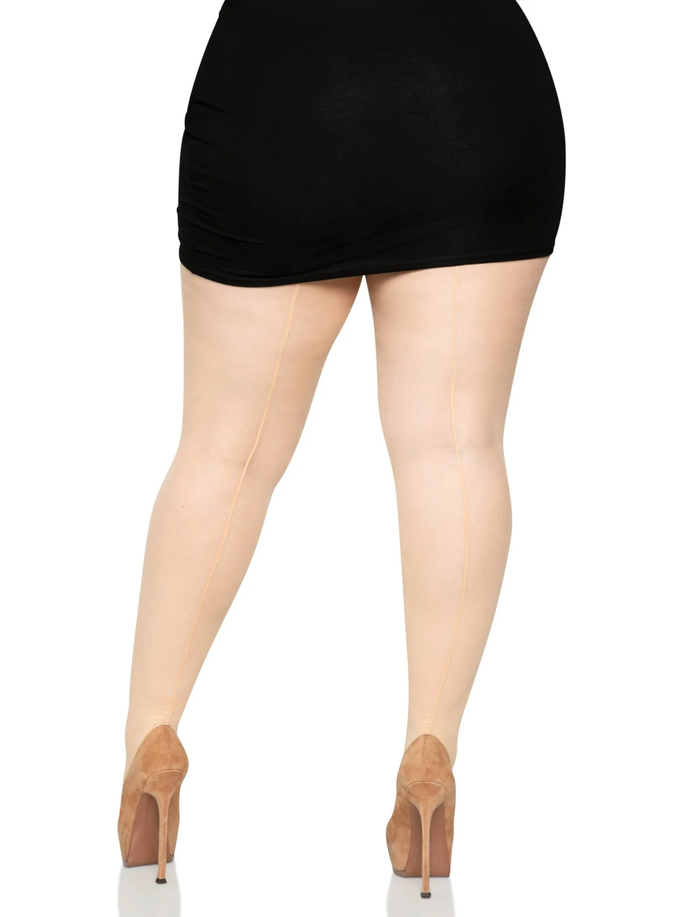 Leg Avenue - Cadi Sheer Backseam Pantyhose - NUDE